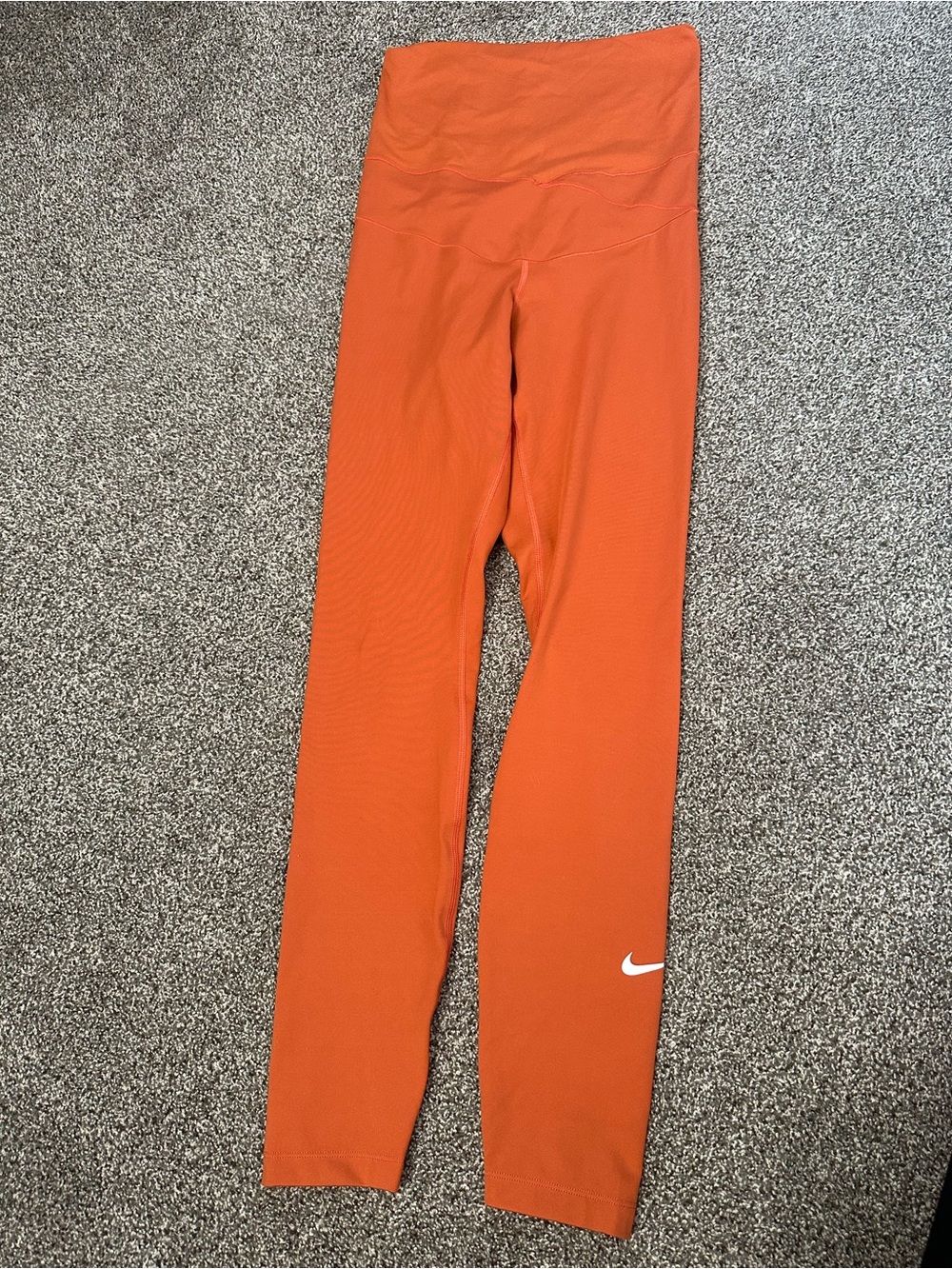 Nike Rust Orange Maternity Leggings- Size Medium Long - Picture 2 of 3